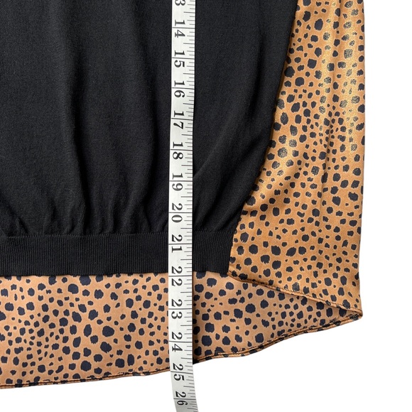 Current Air for Anthropologie Cheetah Pullover Size Small - Picture 6 of 9